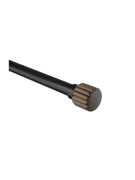 Umbra Extendable Metallic Curtain Pole Evie Single 107-305cm Black/Walnut