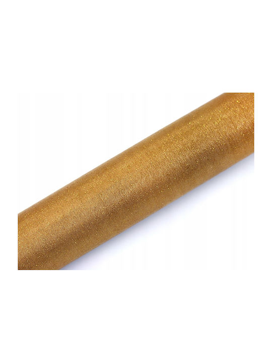 PartyDeco Dekorationsstoff Organza 36x900cm Gold