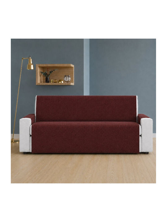 Pucioasa Elastic Cover for Three Seater Sofa Bordeaux