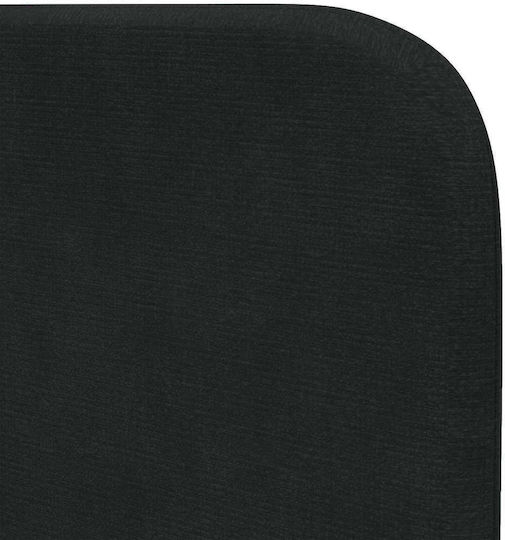 vidaXL Bed Headboard Fabric Black 80cm