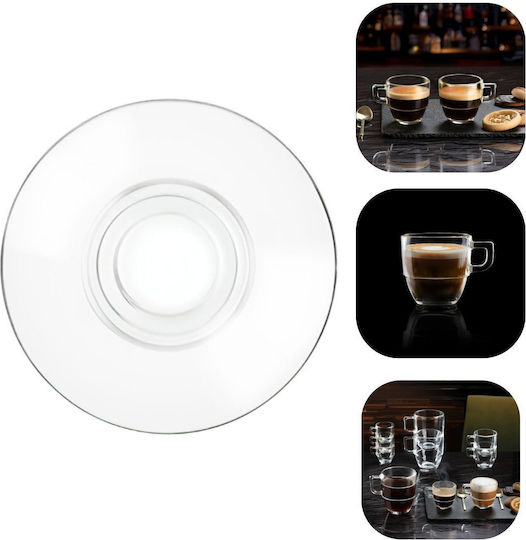 RCR Set 6 Kristalline Tassenuntersetzer Braune Caffè 12,5cm Universal
