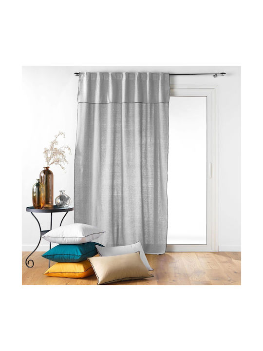 Douceur d'Intérieur Κουρτίνα με Τούνελ Mistraline Γκρι 140x240εκ.