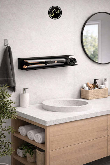 SteweHome SteweHome An Der Wand Montierte Badezimmerregale Metallisch Schwarze