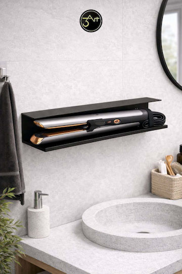 SteweHome SteweHome An Der Wand Montierte Badezimmerregale Metallisch Schwarze