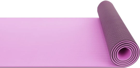 Activ Space Στρώμα Γυμναστικής Yoga Ροζ (183x61cm)