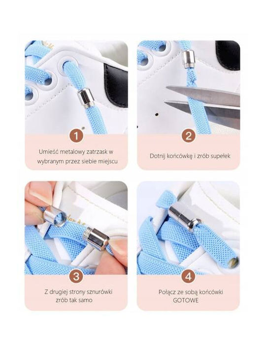 Ecarla Elastic No-tie Shoelaces Purple 2pcs
