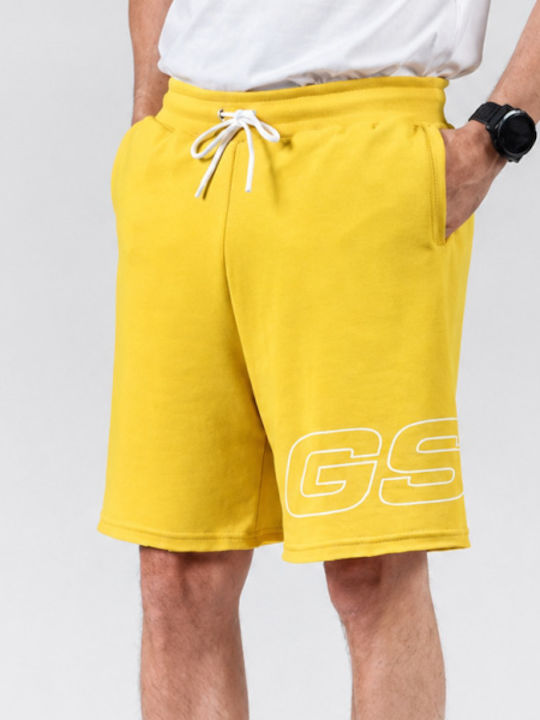 Bermudă Sport Masculină Galbenă