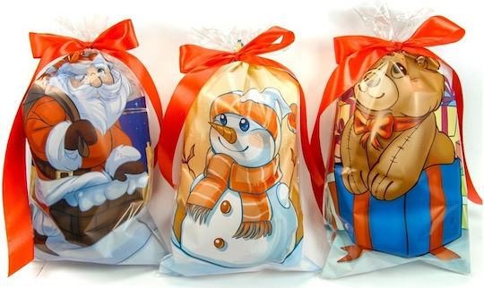 PartyPro PartyPro Kunststoff Weihnachts Geschenkverpackung Tasche für Geschenk 20x35cm 10 Stück