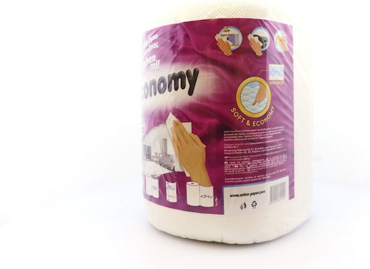 Zebra Economy Küchenpapier Rolle 2 Lagen 300gr/Rolle