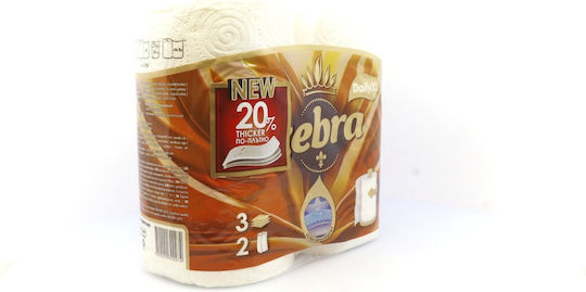 Zebra Daily Xl Prosop de Hartie de Bucatarie 2 Role 3 Straturi 2 Pachete 3800090300274