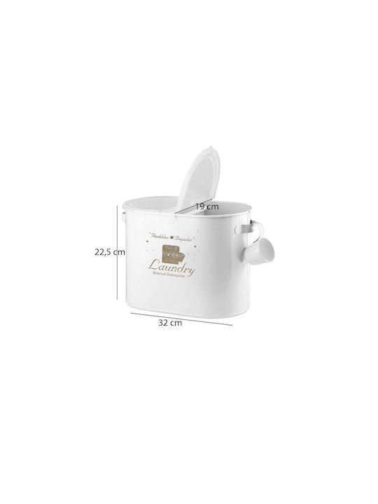 SteweHome Metallic White Organizer