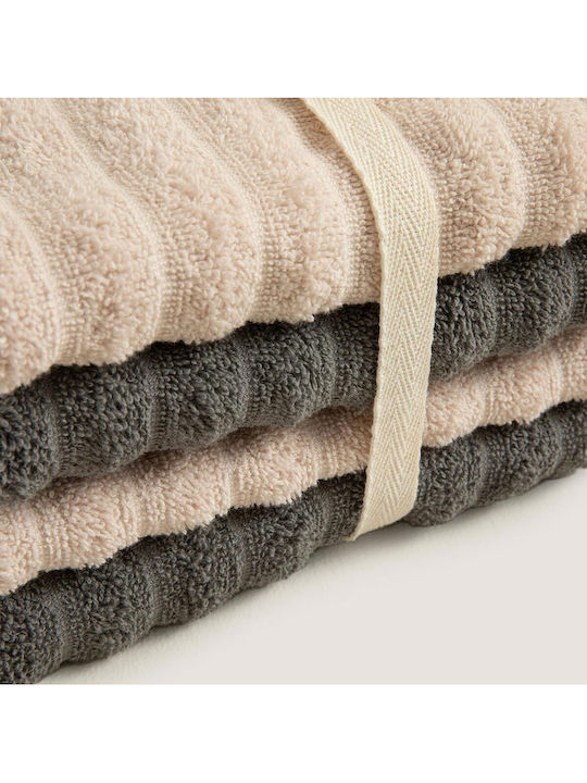 SteweHome Hand Towel 45x45cm Beige