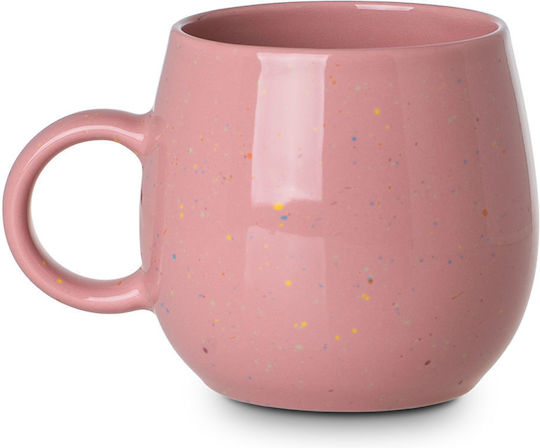 Estia Speckle Pop Cană din Porțelan Roz 480ml