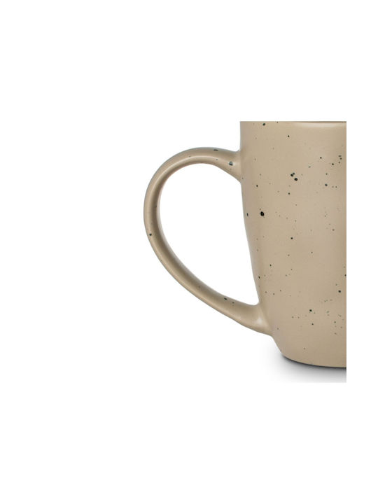 Estia Earth Dot Κούπα από Πορσελάνη Μπεζ 440ml