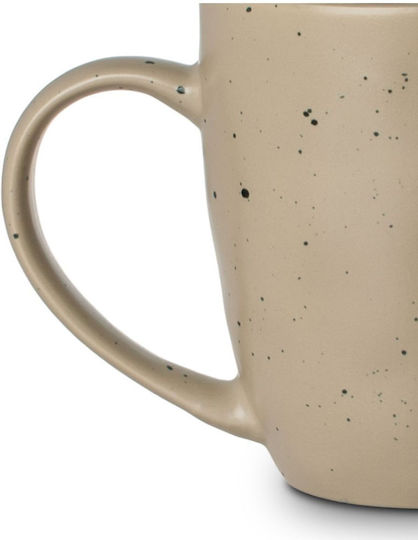 Estia Earth Dot Κούπα από Πορσελάνη Μπεζ 440ml