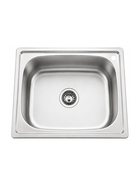Gloria Nevada 18-5540 Drop-In Sink Inox Satin W55xD40cm Silver