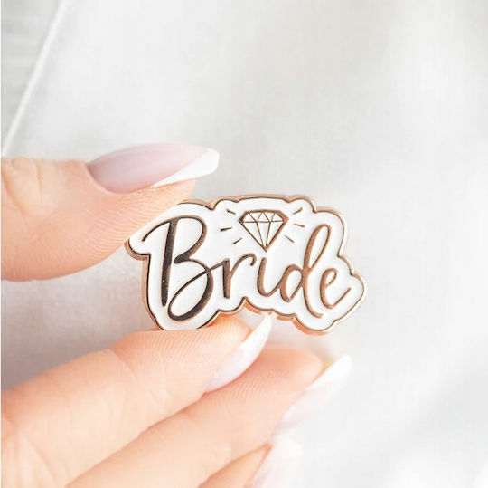 Pin Badge Bride Bachelorette Party Rose Gold