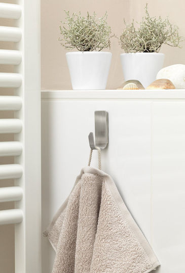 Tesa Double Wall-Mounted Bathroom Hook with Sticker 5.95x2.4cm Grey