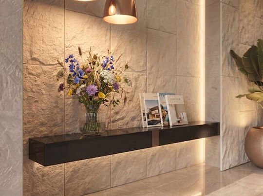3D Wall Panels With Glue Beige 120x60cm
