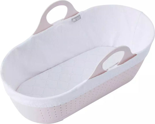 Tommee Tippee Plastic Moses Basket Sleepee with Stand Pink