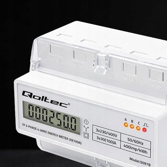 Qoltec Elektrische Messgeräte Digital Schiene Dreiphasig UMQTCU000250