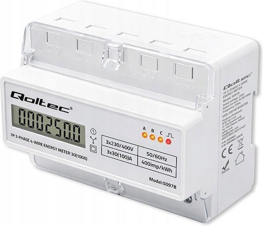 Qoltec Elektrische Messgeräte Digital Schiene Dreiphasig UMQTCU000250