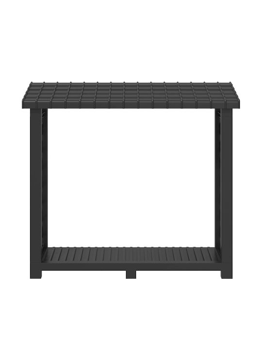 vidaXL Raft De Depozitare Lemn 114x46x101cm Gri