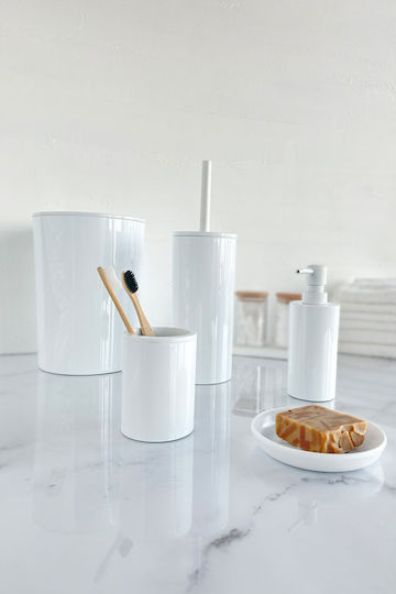 SteweHome Set Covoare De Baie STE-034648-P34648 Albe 18x18cm 5 Bucăți
