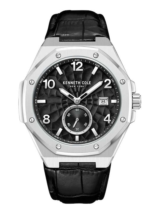 Kenneth Cole Ρολόι Αυτόματο με Δερμάτινο Λουράκι