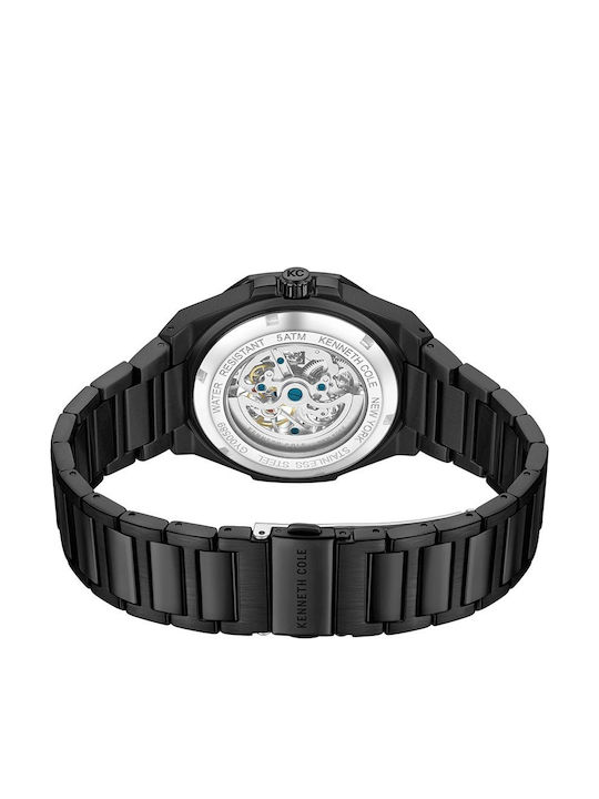 Kenneth Cole Men's Watch 42mm Automatic With Black Metal Bracelet