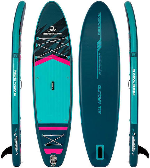 Ridewave AeroFlow 10.6' Inflatable SUP Board with Length 3.2m Blue