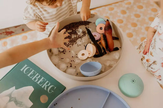 Jellystone Play Tray Soft Blue 2-in-1 Sensory Tray Blue Container