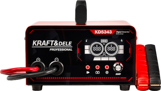 Kraft & Dele Starter-Charger și Încărcător Baterii Auto și Camion 12/24V 50-400Ah 30A