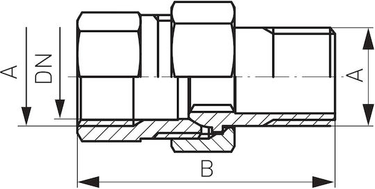 Straight Brass Fitting 3-4"
