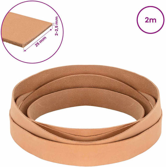 vidaXL Leather Brown Lace