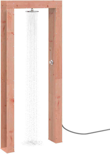 vidaXL Pool Shower 99x23x226 cm Brown