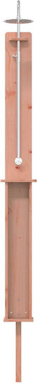 vidaXL Pool Shower 19x246 cm Brown