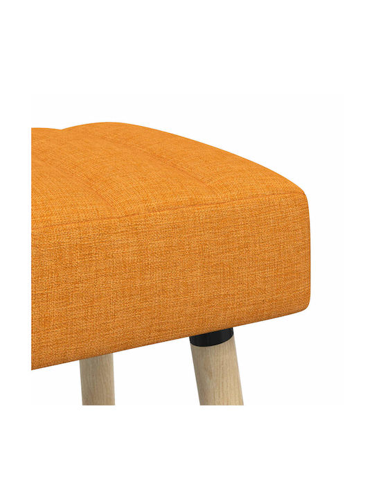 Stoff-Tabouret Mit Dunkel Gelber Farbe 46x110x40cm