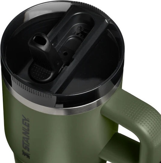 Stanley Protour Flip Handled Tumbler Θερμός 590ml Dried Pine με Καλαμάκι και Λαβή