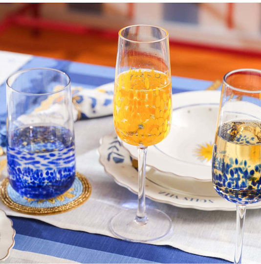 SteweHome Ποτήρι για Λευκό Κρασί από Γυαλί Κίτρινο 270ml STE-035088-P35088