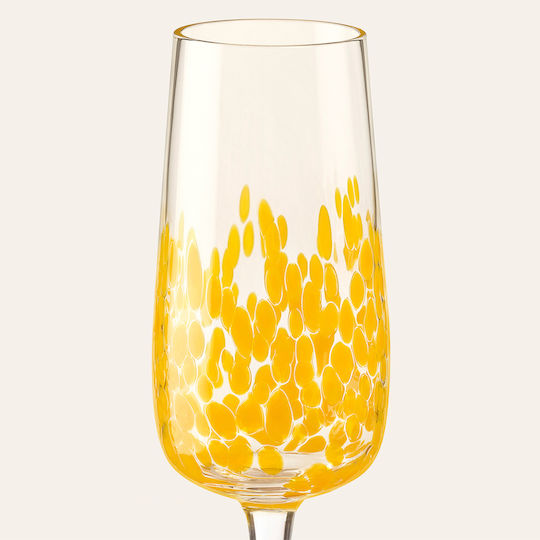 SteweHome Pahar Vin Alb Sticlă Galben 270ml
