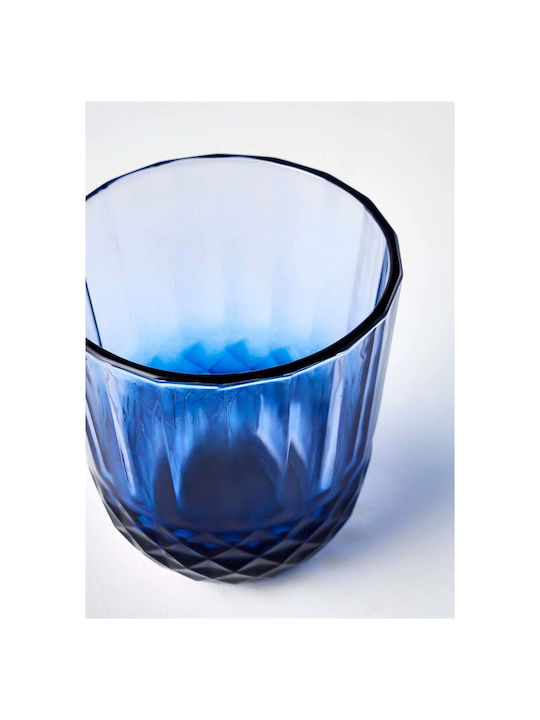 SteweHome Set of Glasses for White and Red Wine Made of Glass in Blue Colour 18 Pieces