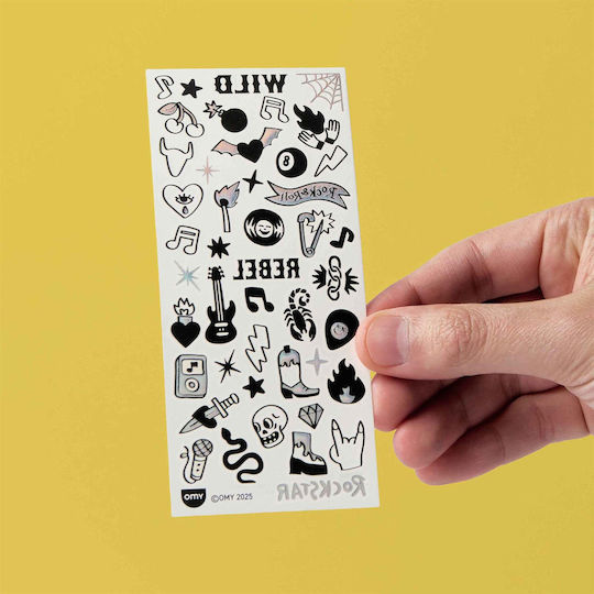 Omy Αυτοκόλλητα Flash Tattoos Wild Rebel