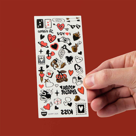 Omy Αυτοκόλλητα Flash Tattoos Crazy In Love