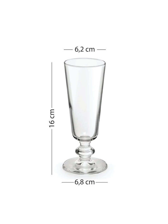 SteweHome Σετ Ποτήρια Καφέ/Freddo από Γυαλί 180ml 4τμχ