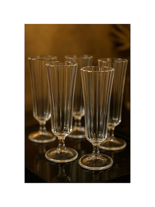 SteweHome Set Of Water Coffee/Freddo Liqueur/Ouzo Glasses In White Colour Goblet 150ml 6 Pieces