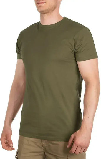 Mil-tec Βαμβακερό Μπλουζάκι Αμερικανικού Στυλ Stonegray-olive Μέγεθος Small