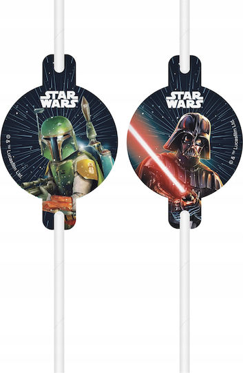 Star Wars Galaxy Jedi Straws Tubes Birthday 4 Pcs
