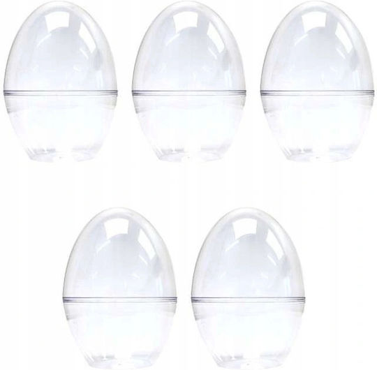 Acrylic Decorative Eggs Standing 9cm 5pcs