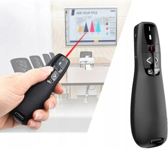 Telecomandă Prezentare Wireless Indicator Laser Roșu Zola Conexiune Receptor Usb Rază 12 M Compatibil Windows Linux Mac Os Lungime Undă Laser 650 Nm Funcționează Cu Baterii 11.5 X 4 X 3 Cm